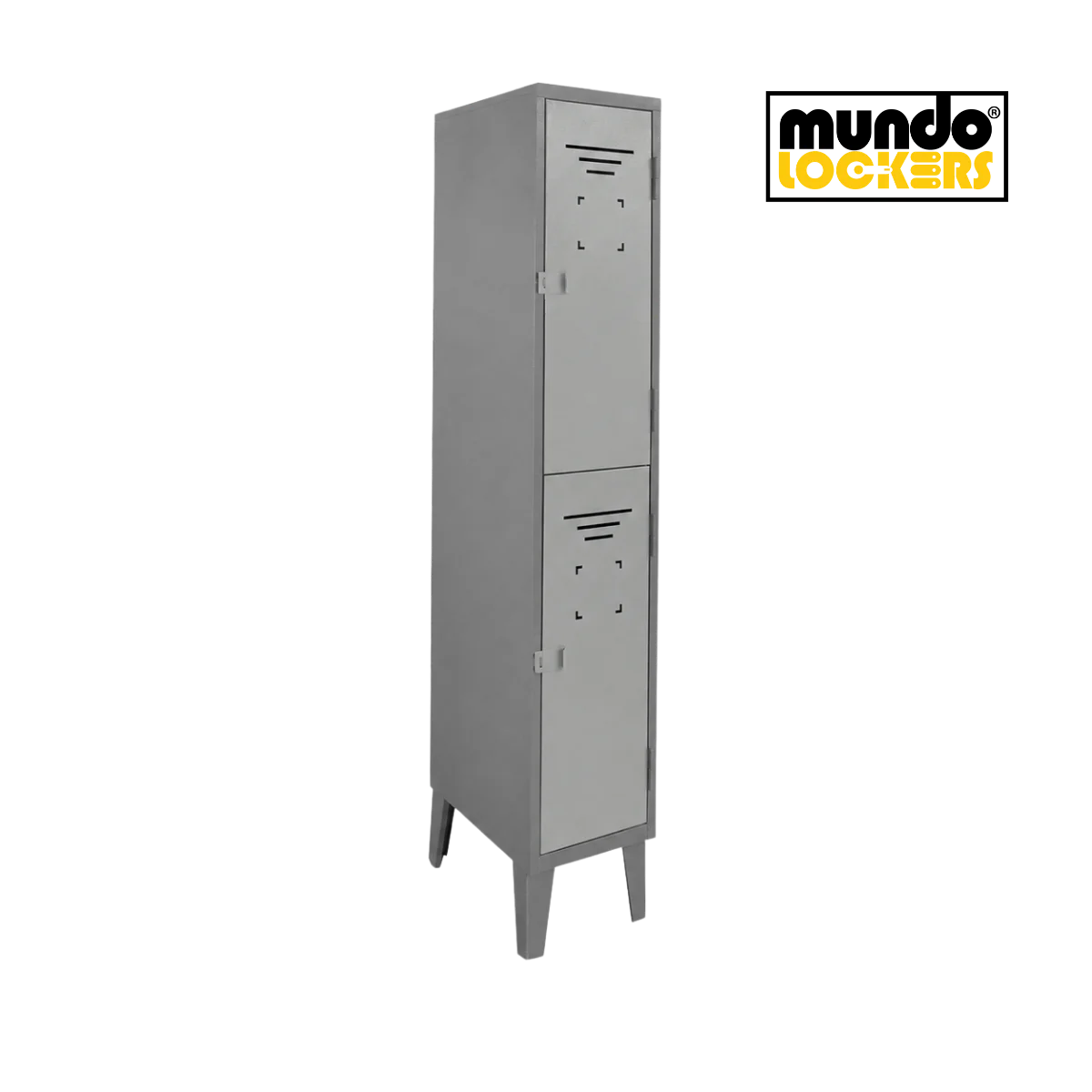 SKU_ LK-100-2 Locker Metálico 2 Puertas - 1 Cuerpo Doble