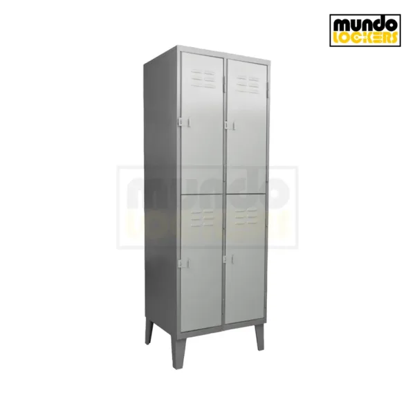 Locker Metálico 4 Puertas - 2 Cuerpos Dobles