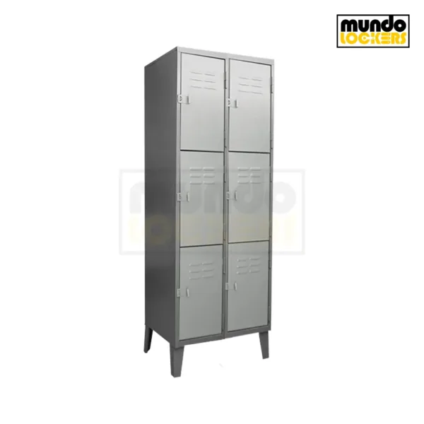 Locker Metálico 06 Puertas - 2 Cuerpos Triples