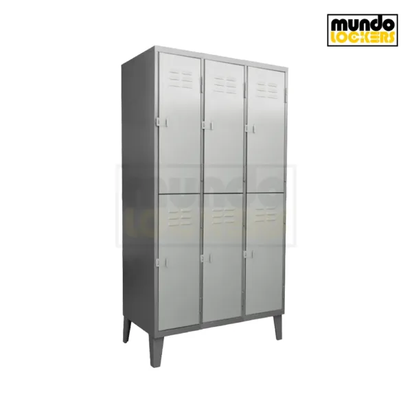 Locker Metálico 06 Puertas - 03 Cuerpos Dobles