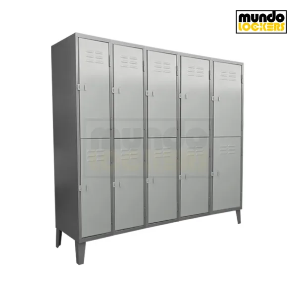Locker Metálico 10 Puertas – 5 Cuerpos Dobles