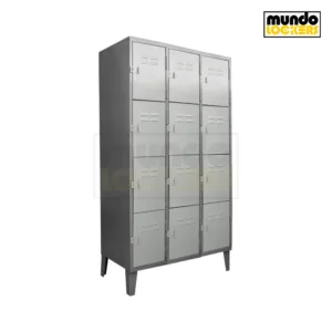 Locker Metálico 12 Puertas – 3 Cuerpos Cuadruples
