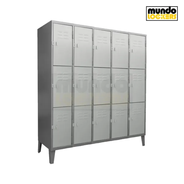 Locker Metálico 15 Puertas - 5 Cuerpos Triples