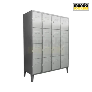 Locker Metálico | Casillero de 16 Puertas – 4 Cuerpos Cuadruples