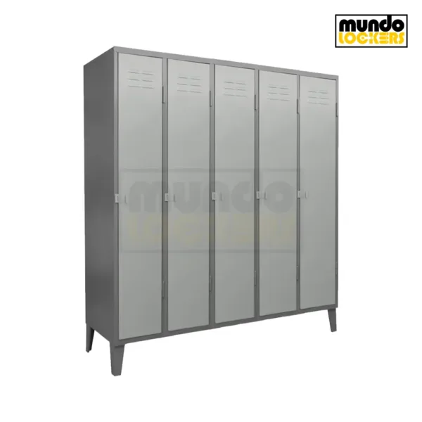 Lockers Metálicos 05 Puertas - 05 Cuerpos Simples