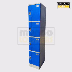 Locker Plástico ABS 4 puertas (AZUL)