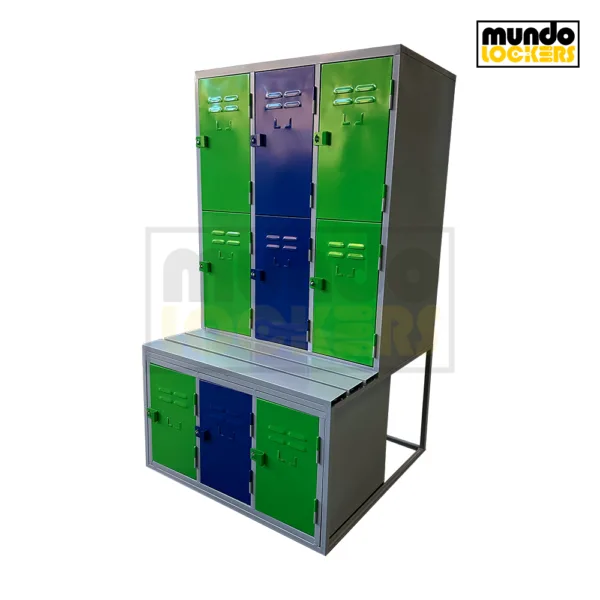 Locker Minería Especial - 09 Puertas | Banca incluida